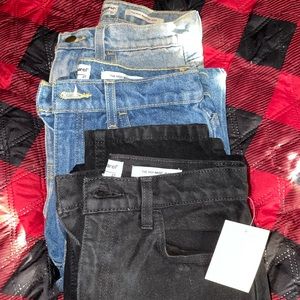 American Apparel AA HIGH WAISTED JEANS Lot/Bundle (3)